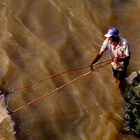 Fisherman on Colombia's Magdalena river