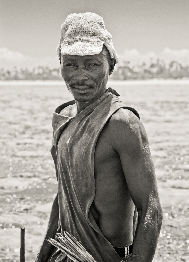 Fisherman on Pangani coast, Tanzania