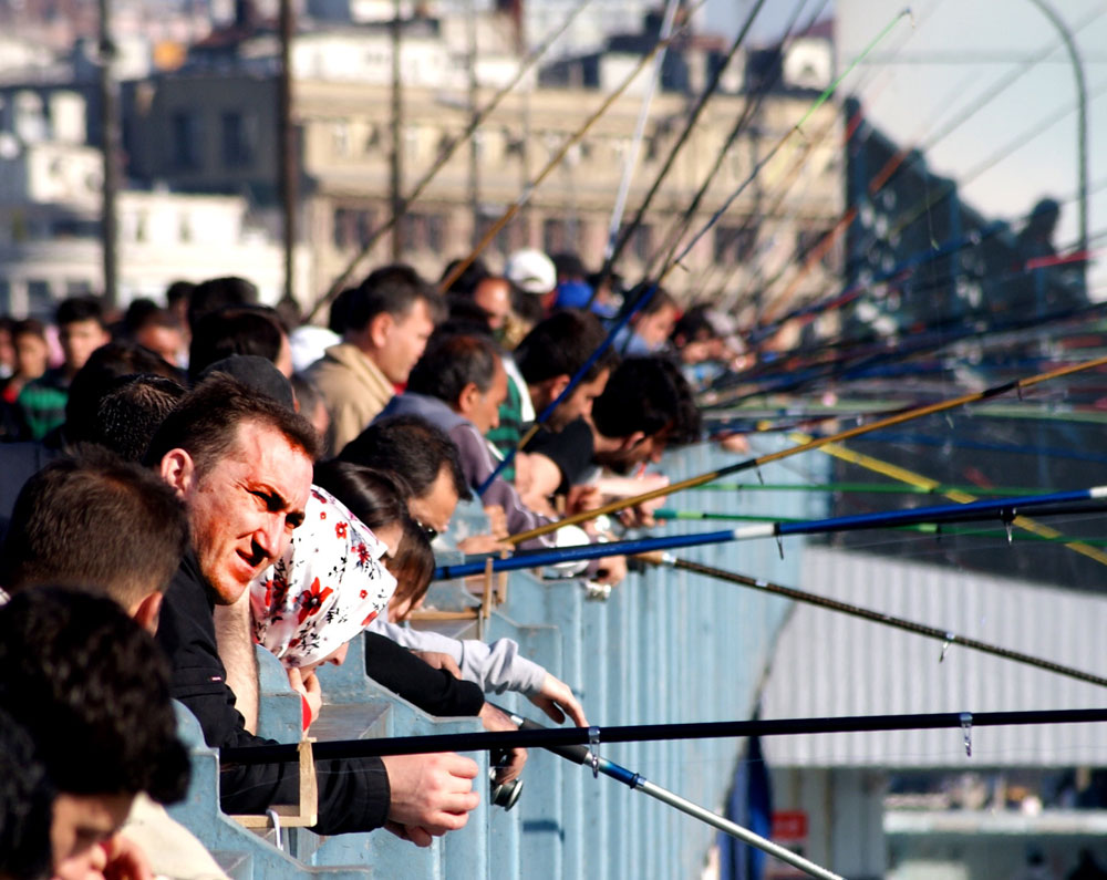 Fisherman on the Galata bridge