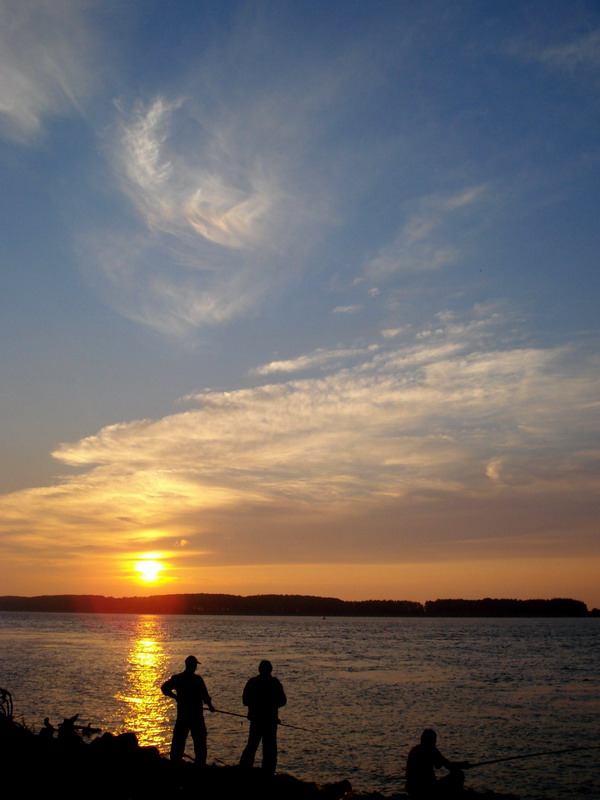 fishermans on danube