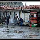 fishermen at lunch