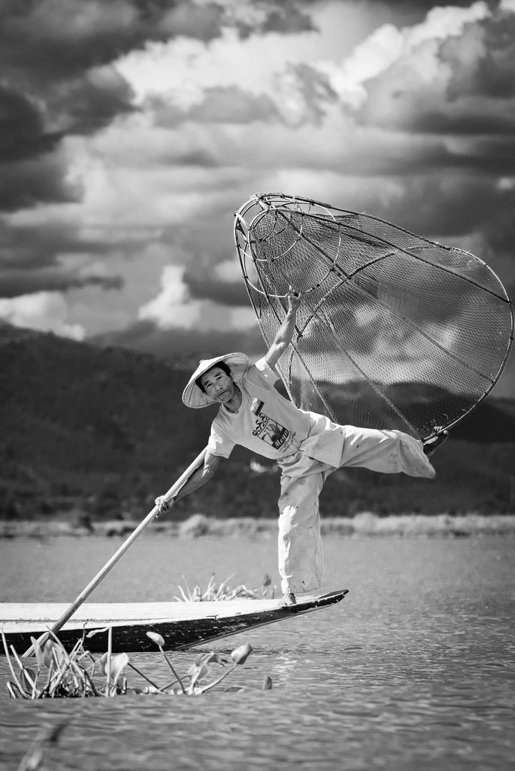 Fishermen at the Inle Lake 