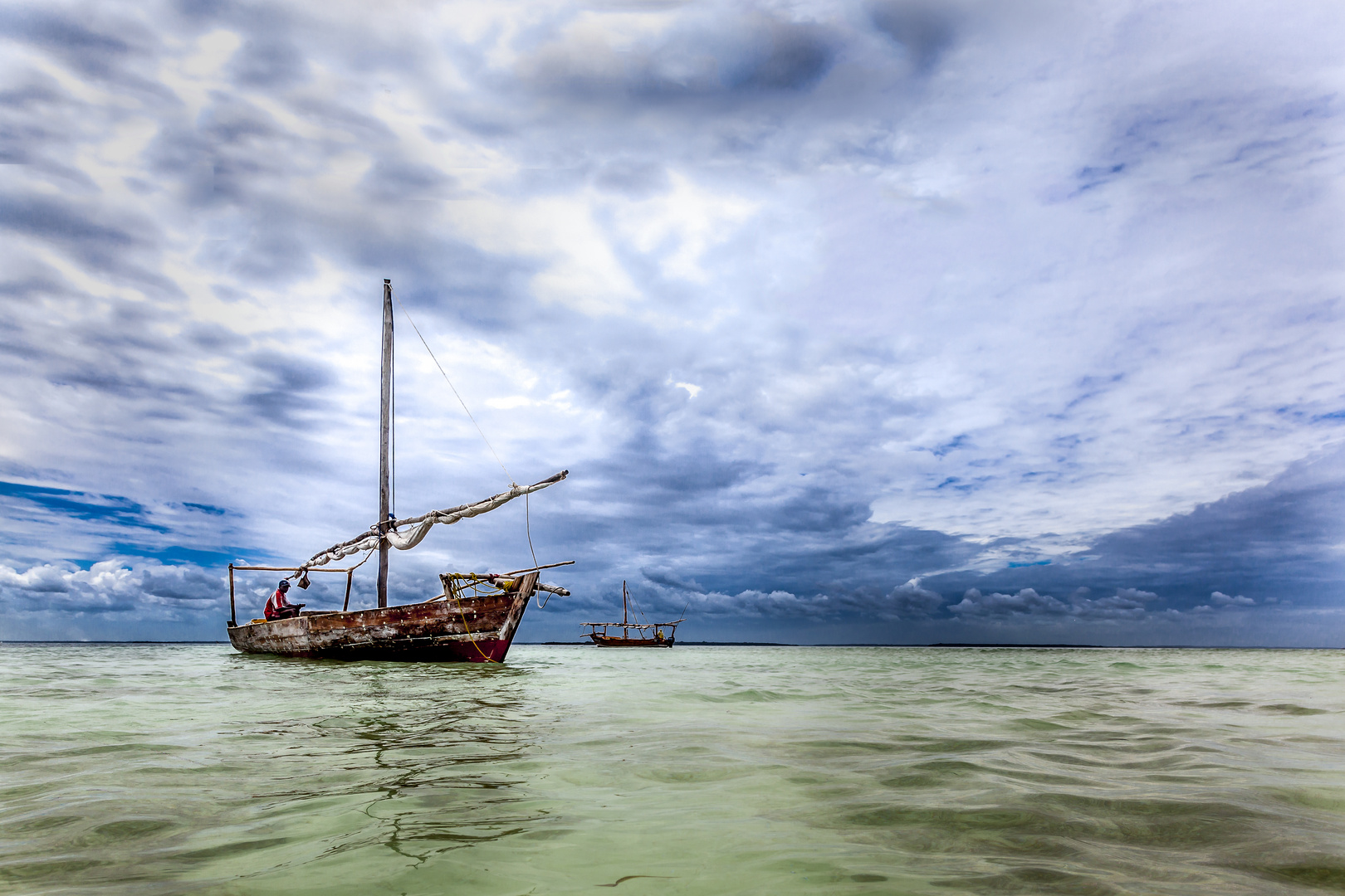 Fishermen in the Indian ocean