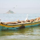 fishermen`s canoe