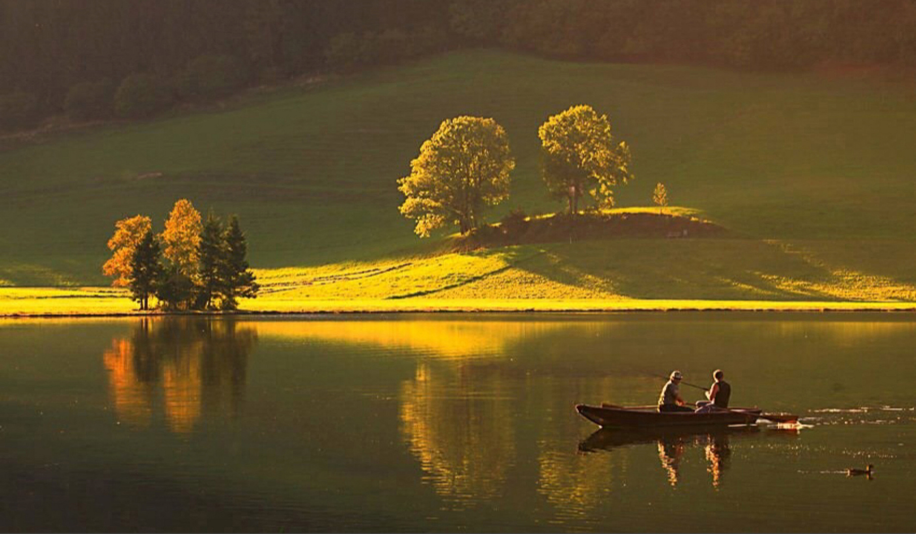 Fishermens im herbstlichem Abendlicht 