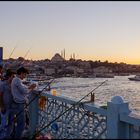 Fishers at Galata Bridge