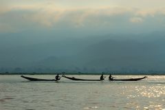 Fishers at the early morning