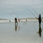 Fishers on Rhossilly beach