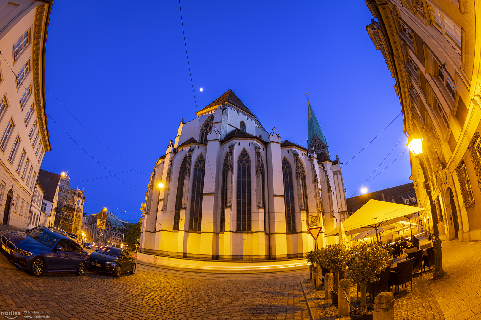 Fisheye am Augsburger Dom