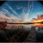 Fisheye Sonnenuntergang