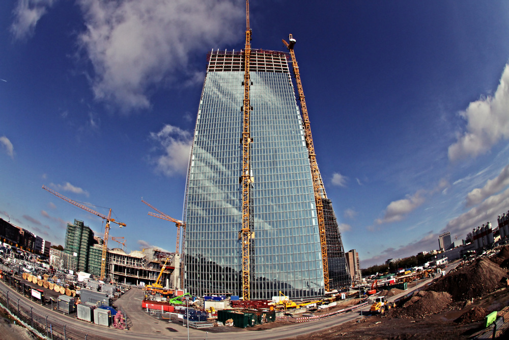 Fisheyeyeview: Baustelle Europäische Zentralbank