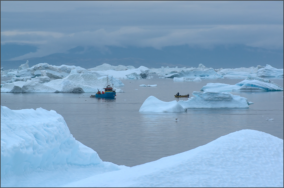 fishing among the icebergs