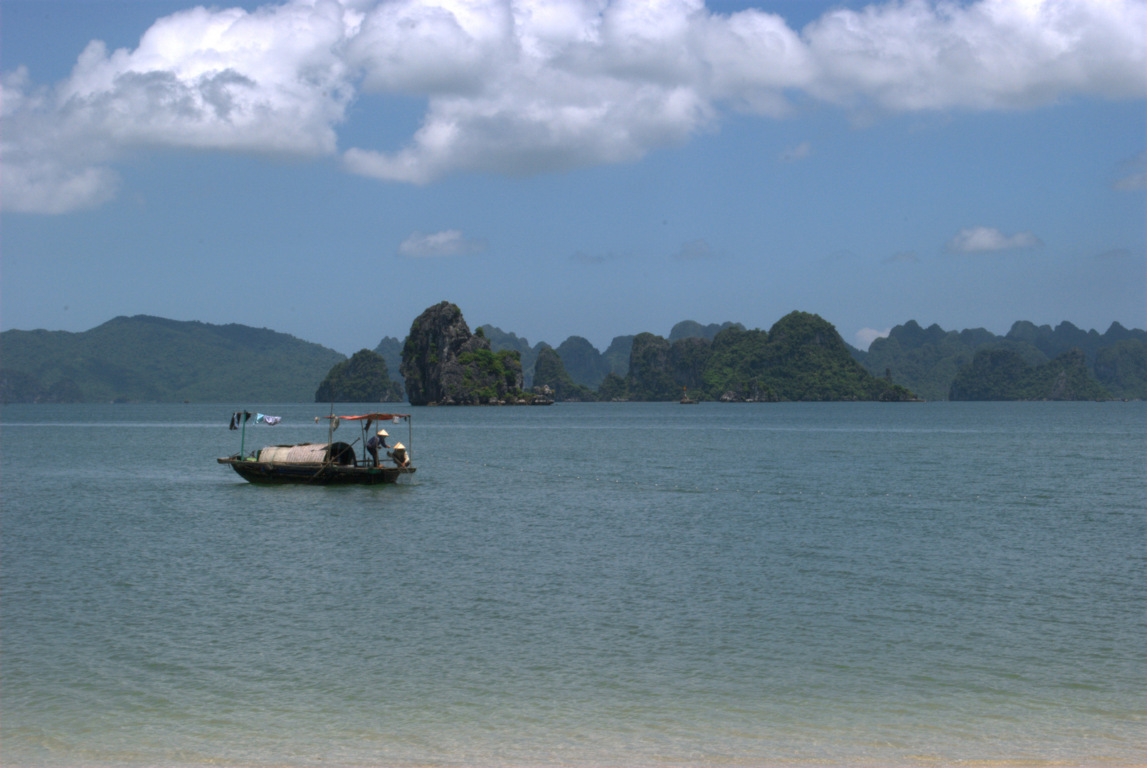 Fishing at Ha Long Bay