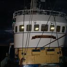 fishing at night on a beamtrawler