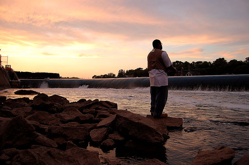 Fishing at Sunset