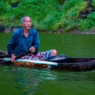 Fishing at the Danau Batur