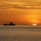 fishing boat in the Caribbean twilight, Venezuela