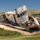 Fishing boat wreck at Tomales Bay - California