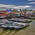 Fishing boats at Muara Sungai Manggar,