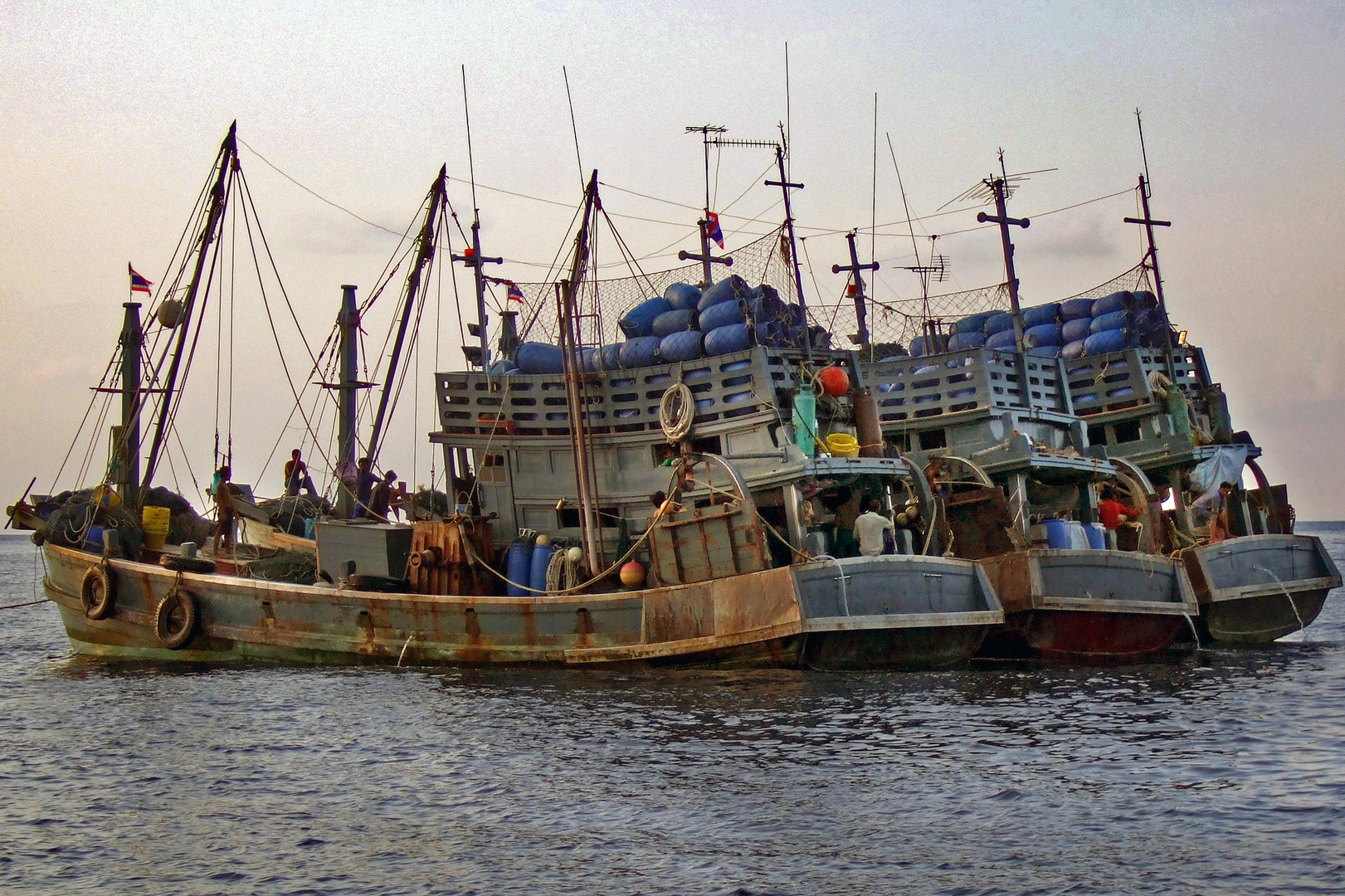 Fishing boats in the Andaman Sea