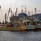 Fishing boats in the Andaman Sea