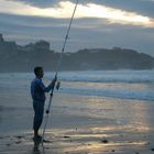 Fishing by sunset