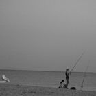 Fishing during the Sunset