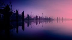 Fishing fleet at dawn