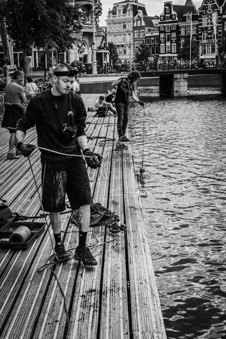 Fishing in Amsterdam