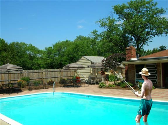 Fishing in Christopher's Pool