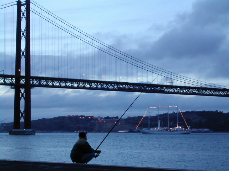 Fishing in Lisbon