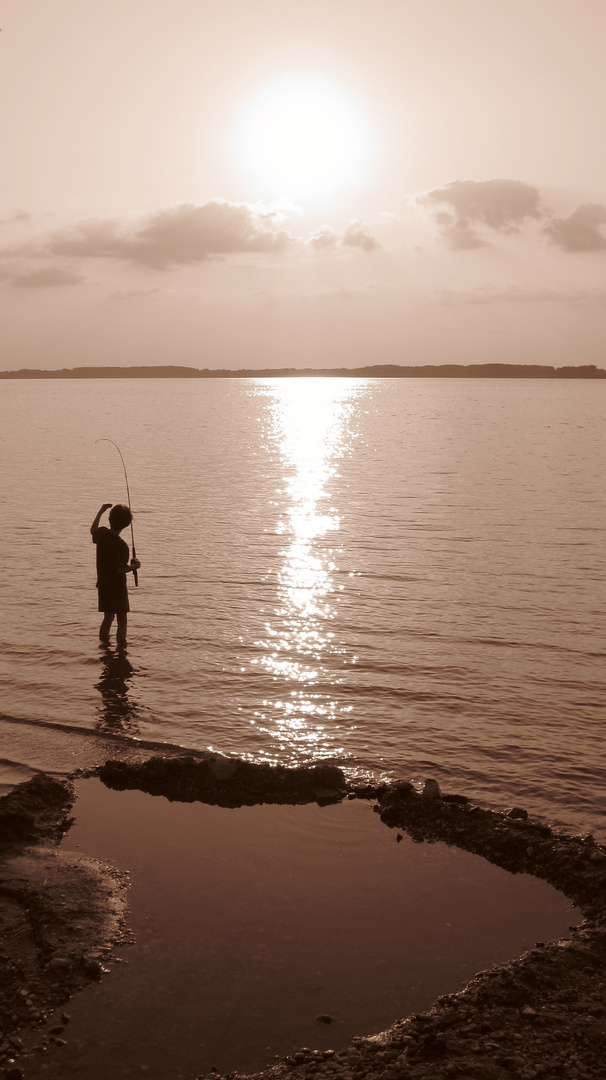 Fishing in Ram, Serbia.