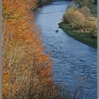 fishing in the River Tweed near leaderfoot