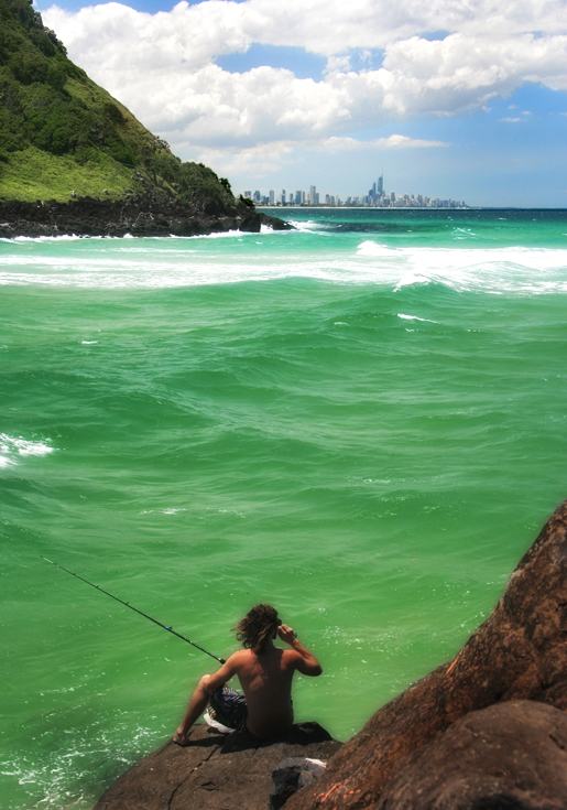 Fishing near Surfer`s !