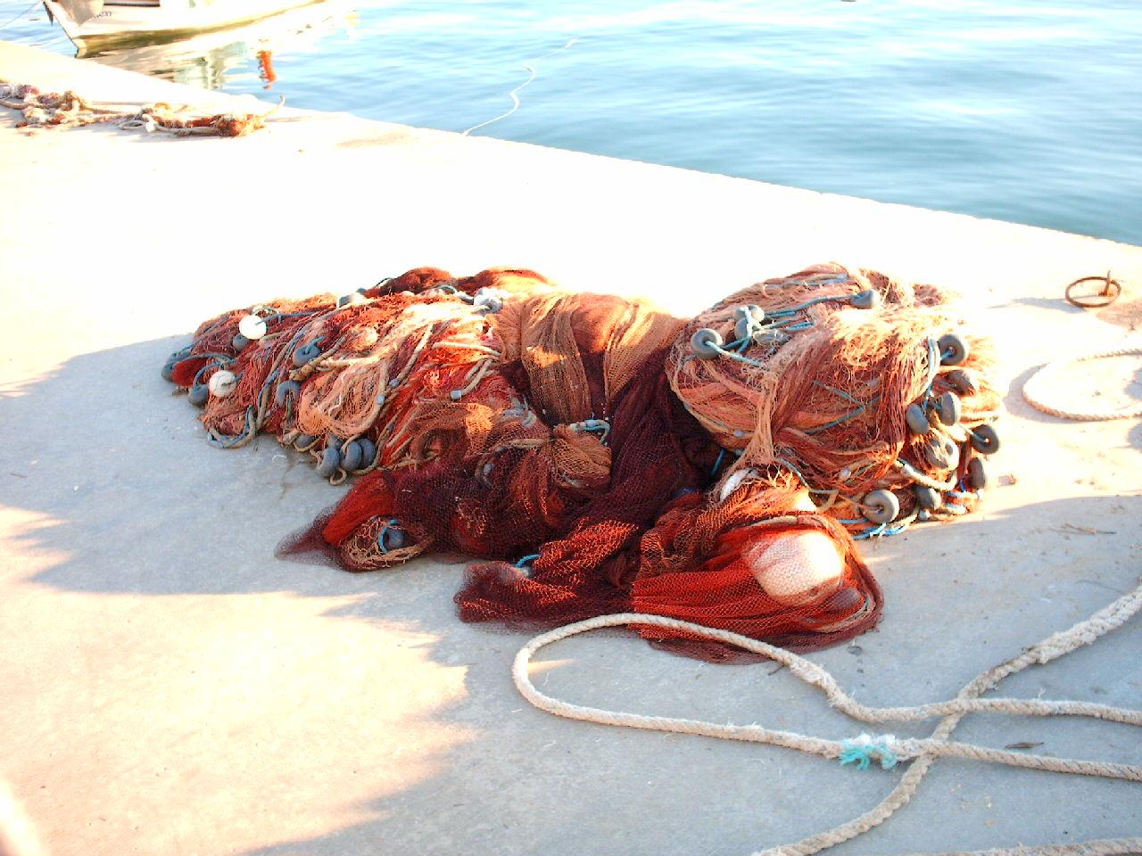 Fishing net in Cunda, AYVALIK