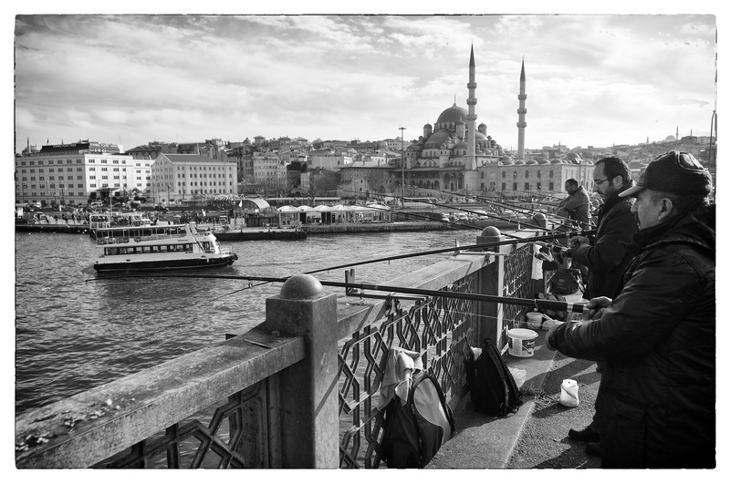 Fishing on Galata Bridge