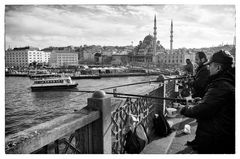 Fishing on Galata Bridge