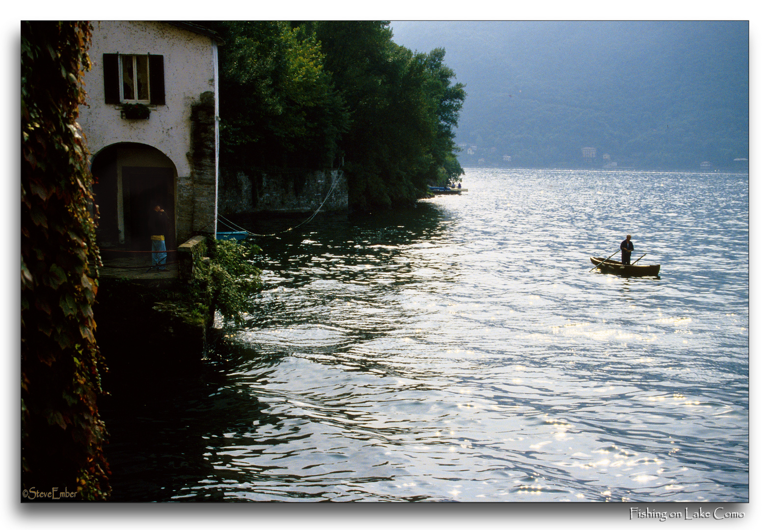 Fishing on Lake Como