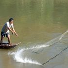 Fishing on the Mekong river