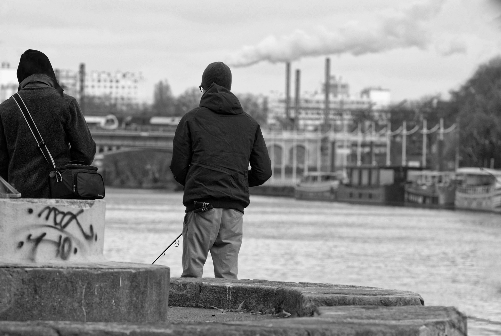 Fishing on the Seine