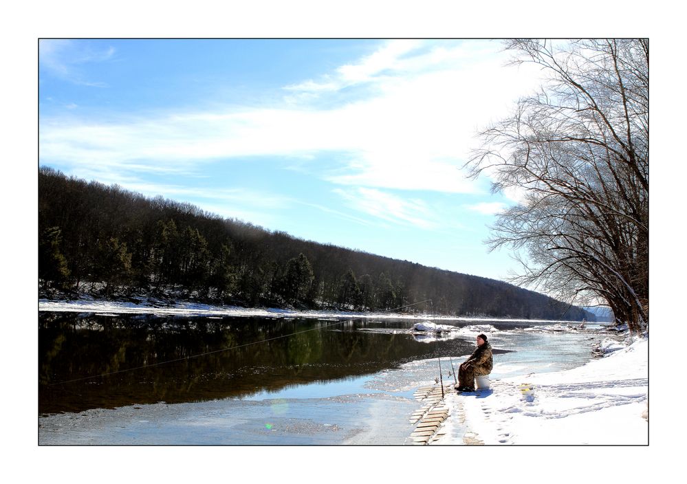 Fishing the Icy River