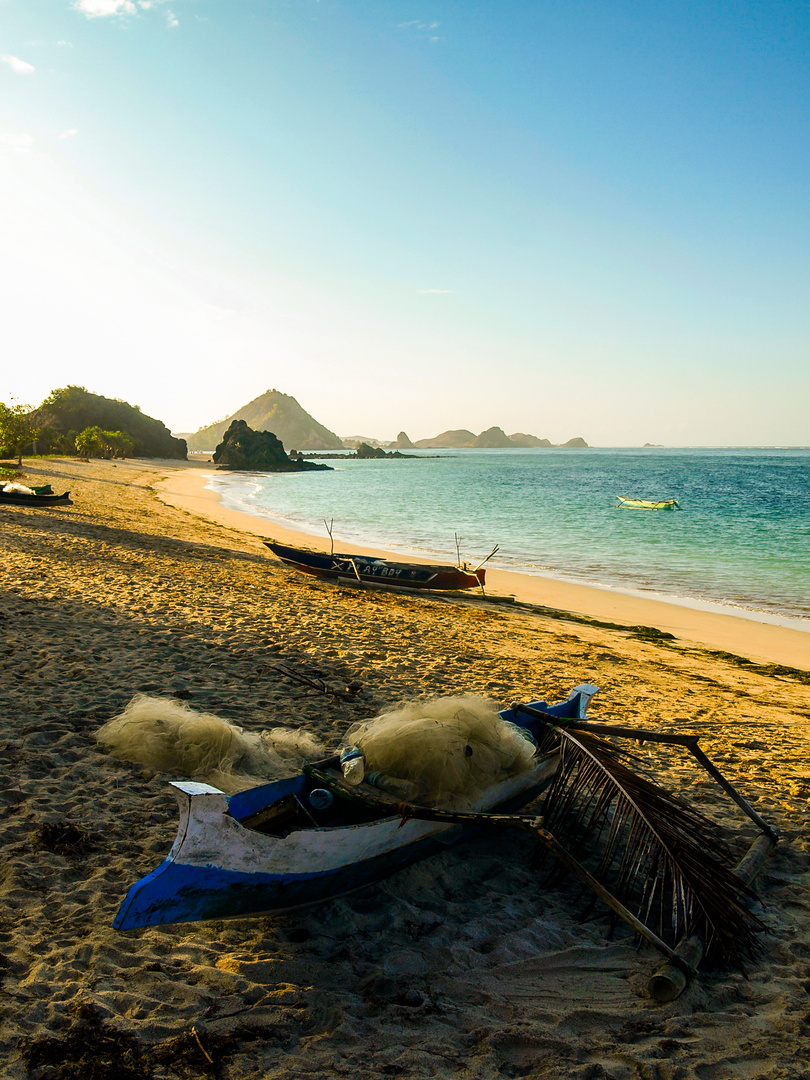 fishing village in kuta lombok indonesia