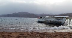 fishingboat in dahab-lagoon