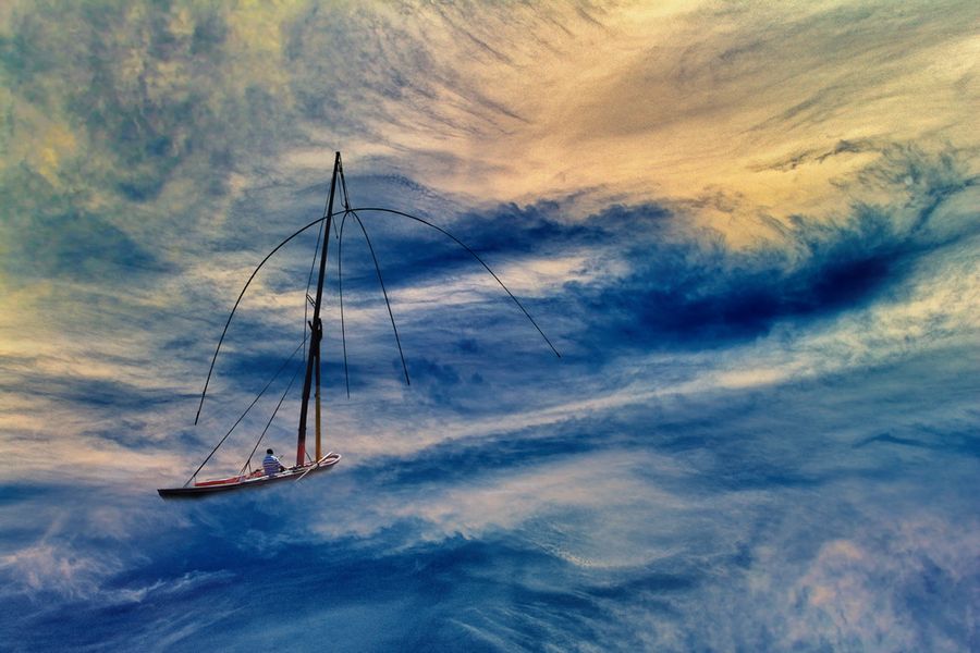 fishingboat in storm