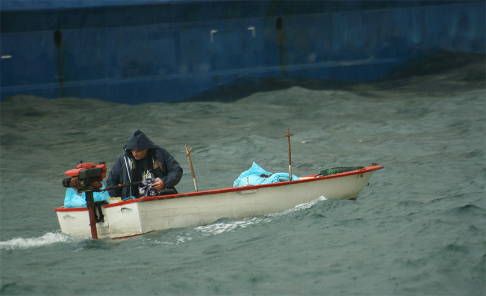 fishing+rain