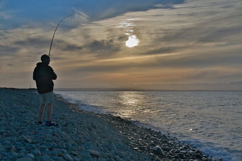 fishing@sunset