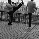 Fitness on Brooklyn Bridge