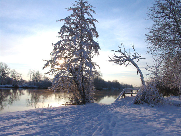 Fiume Adda in Inverno