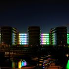 Five Boats Lichtattraktion, Duisburg Innenhafen