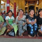 Five friendly lady pilgrims